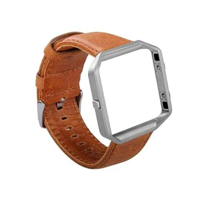 Leather strap with a framework for Fitbit / Fitbit Blaze