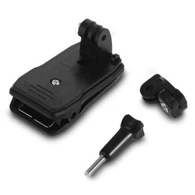 Rotating 360 degrees clip with screw backpack for GoPro Hero / SJCam / GitUp / Xiaomi Yi