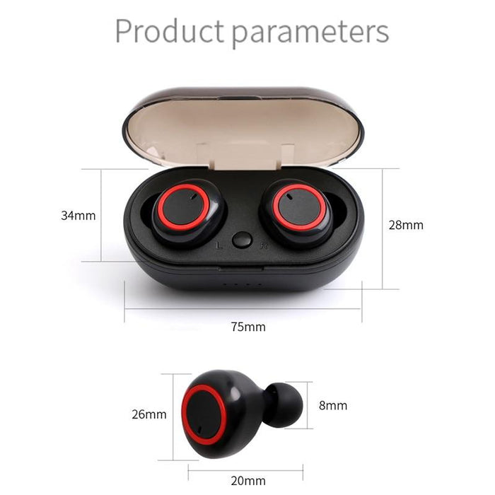 Wireless Headset RQ17 Bluetooth IPX5 Noise Canceling, Powerbank