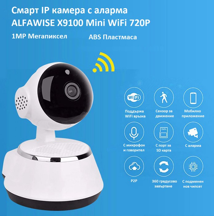 Smart IP camera with alarm and SD card slot Digoo DG-M1X HD 960P ONVIF