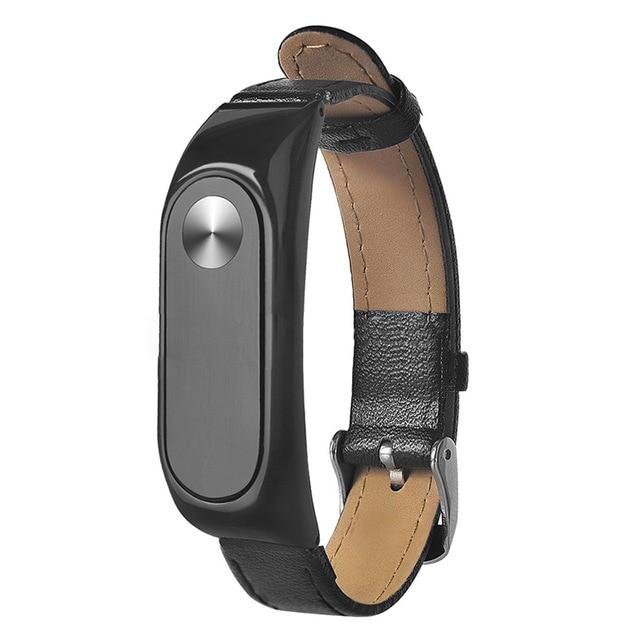 Leather strap with metal body to Xiaomi Mi Band 2