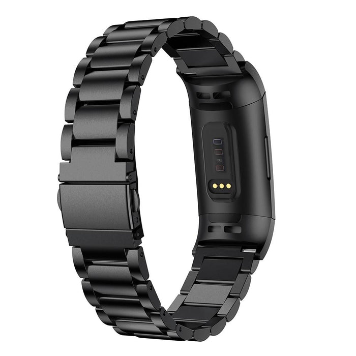 Metal strap stainless steel watch for Fitbit Charge 3