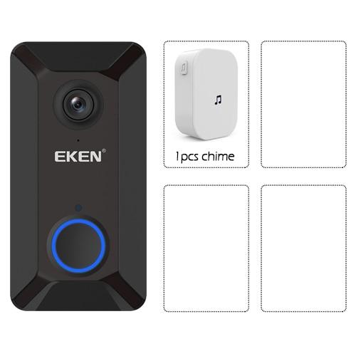 Intelligent 720P camera bell WiFi Video visual intercom bell to chime IP wireless camera for home security EKEN V6