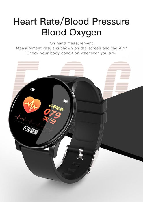 Smart watch Vektros W8 Fitness Tracker, pulse, blood pressure, blood oxygen, sleep quality, Metal shell, Waterproof