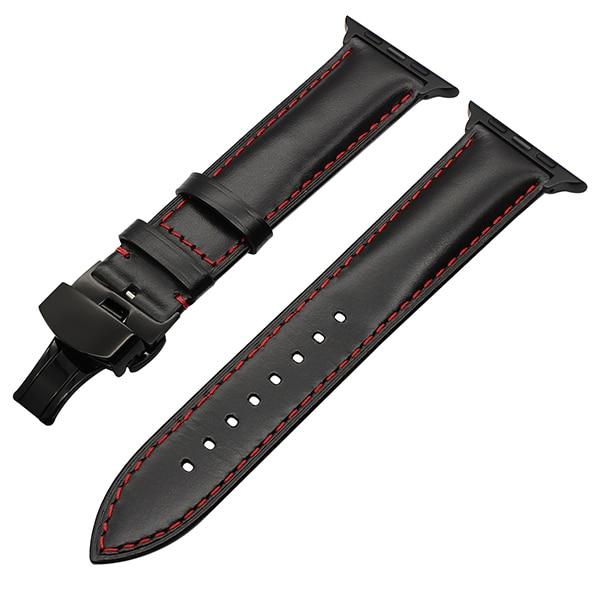 Leather strap from Italian leather for Apple Watch 5/4/3/2/1 44mm