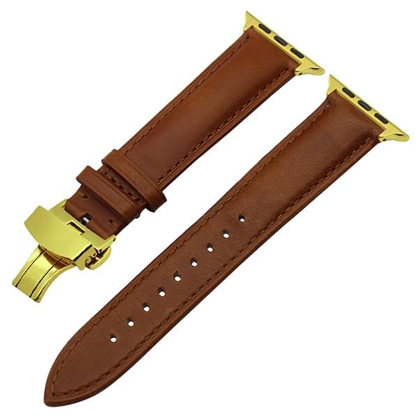 Leather strap from Italian leather for Apple Watch 5/4/3/2/1 44mm