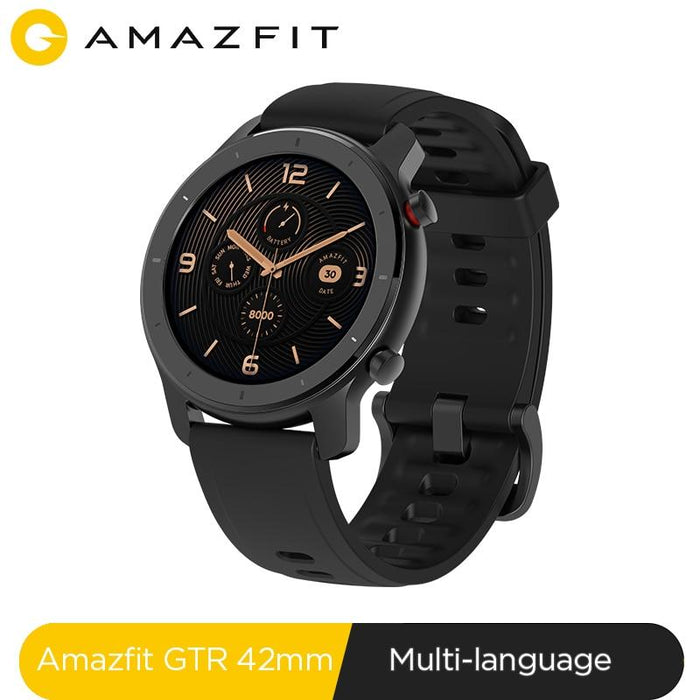 Smart watch Amazfit GTR 42mm, 5ATM, 12 days of battery life, Aluminum housing