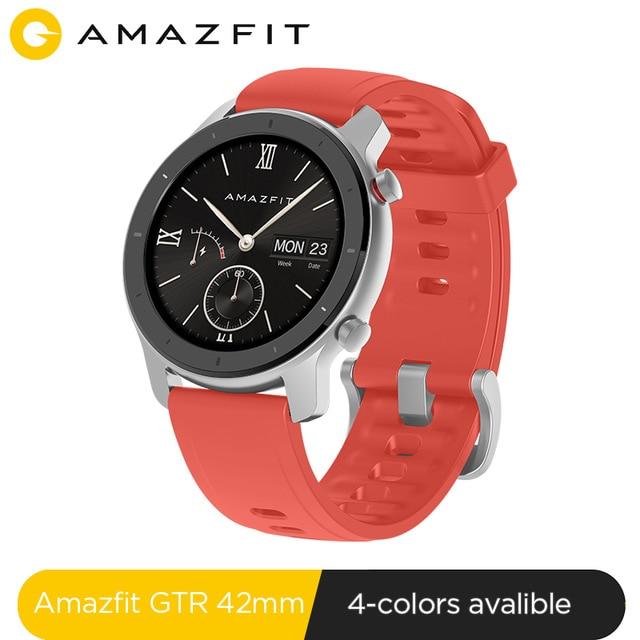 Smart watch Amazfit GTR 42mm, 5ATM, 12 days of battery life, Aluminum housing