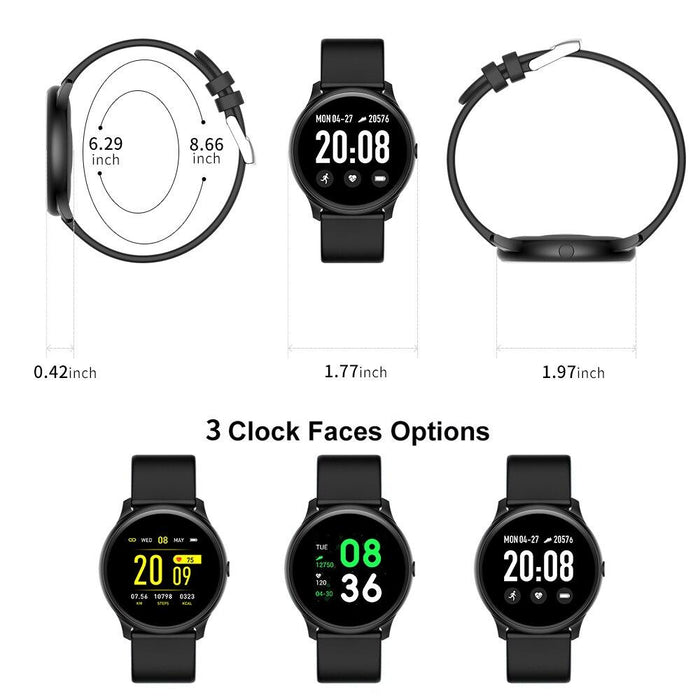 Smart watch Vektros KW19, IP67 waterproof, Blood pressure, 240x240