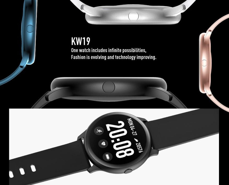 Smart watch Vektros KW19, IP67 waterproof, Blood pressure, 240x240