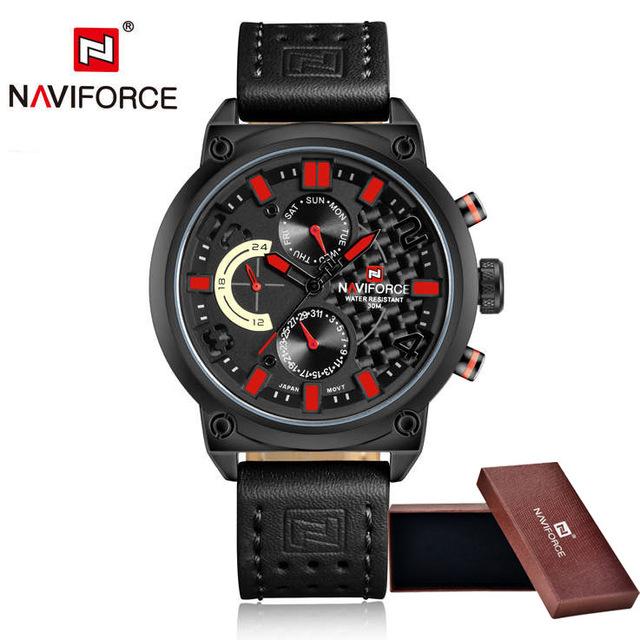 Waterproof male quartz watch NAVIFORCE 9068