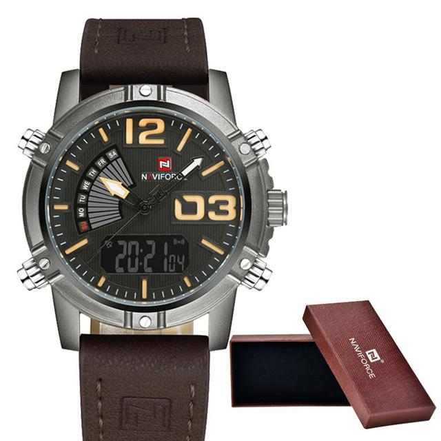 Waterproof male quartz watch NAVIFORCE 9095