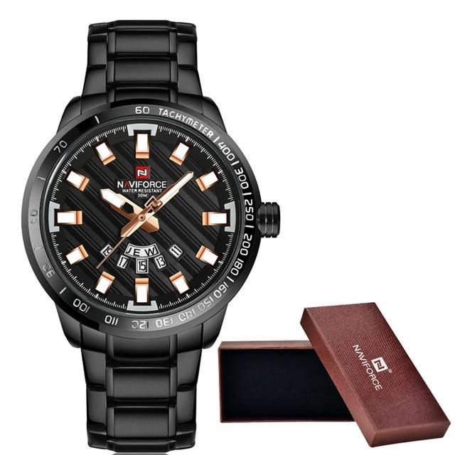 Waterproof male quartz watch NAVIFORCE 9090