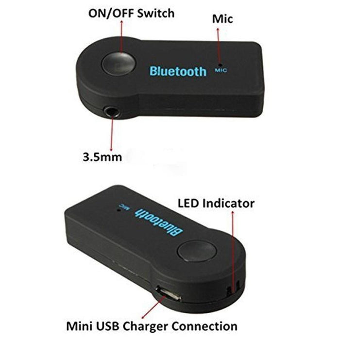 Bluetooth receiver for the car, headphones and home systems with microphone