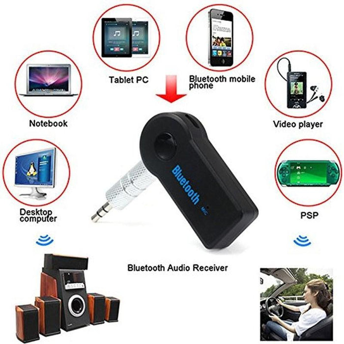 Bluetooth receiver for the car, headphones and home systems with microphone