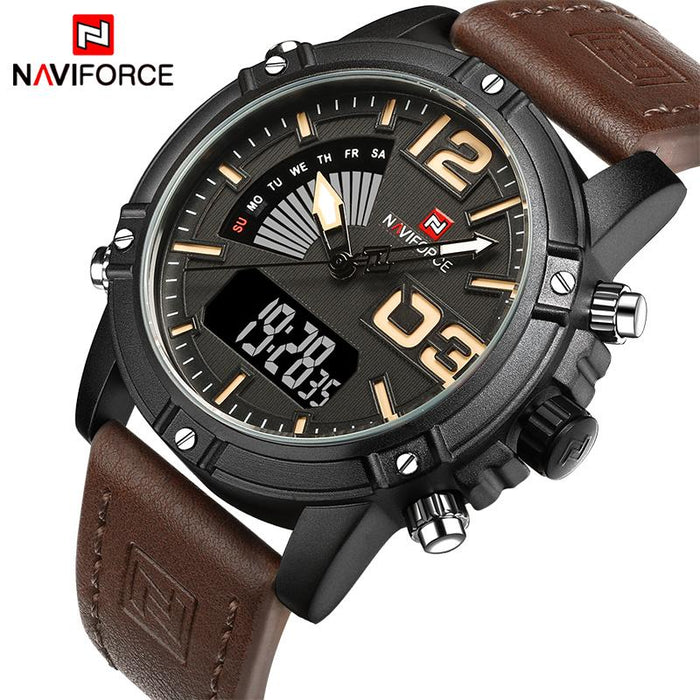 Waterproof male quartz watch NAVIFORCE 9095