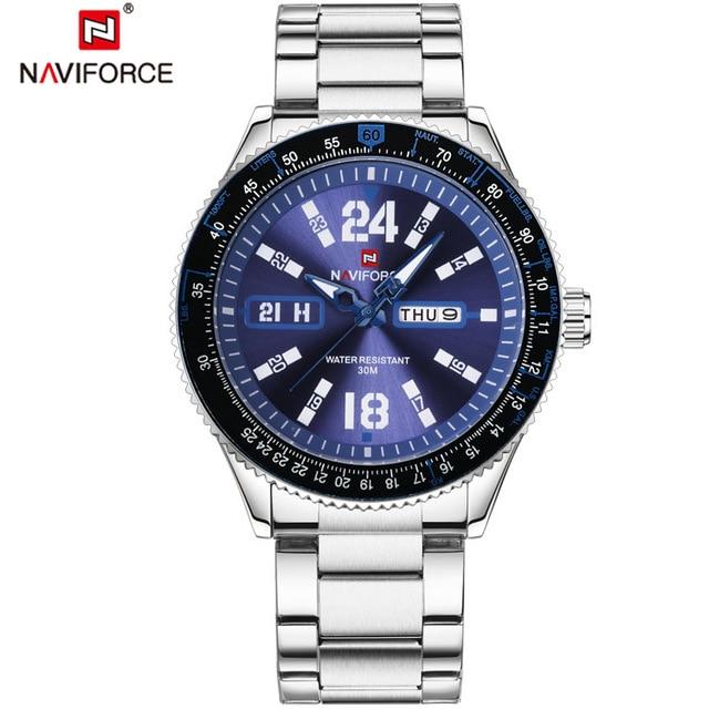 Waterproof male quartz watch NAVIFORCE 9102