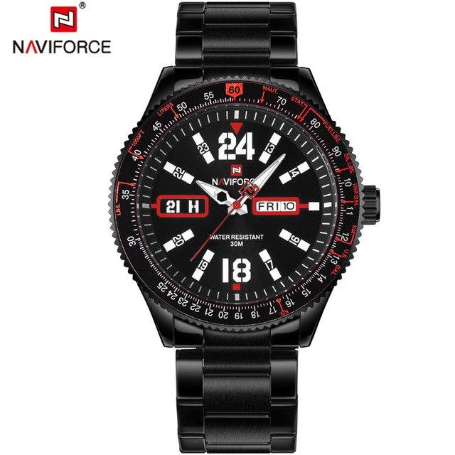 Waterproof male quartz watch NAVIFORCE 9102