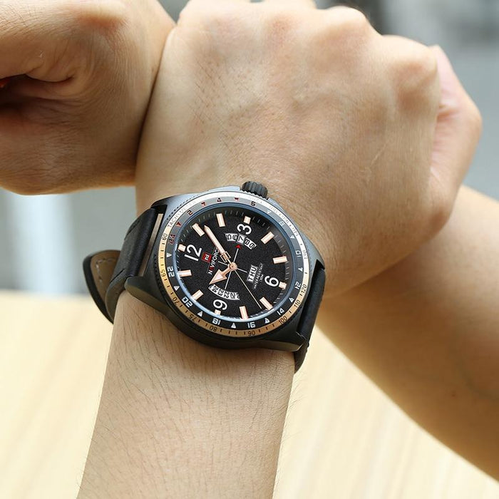 Waterproof male quartz watch NAVIFORCE 9103