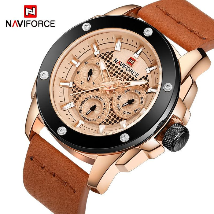 Waterproof male quartz watch NAVIFORCE 9116