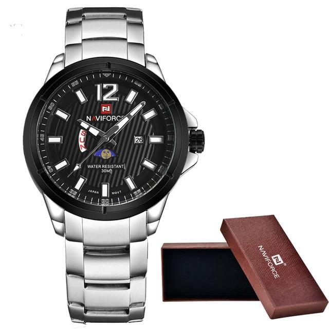 Waterproof male quartz watch NAVIFORCE 9084