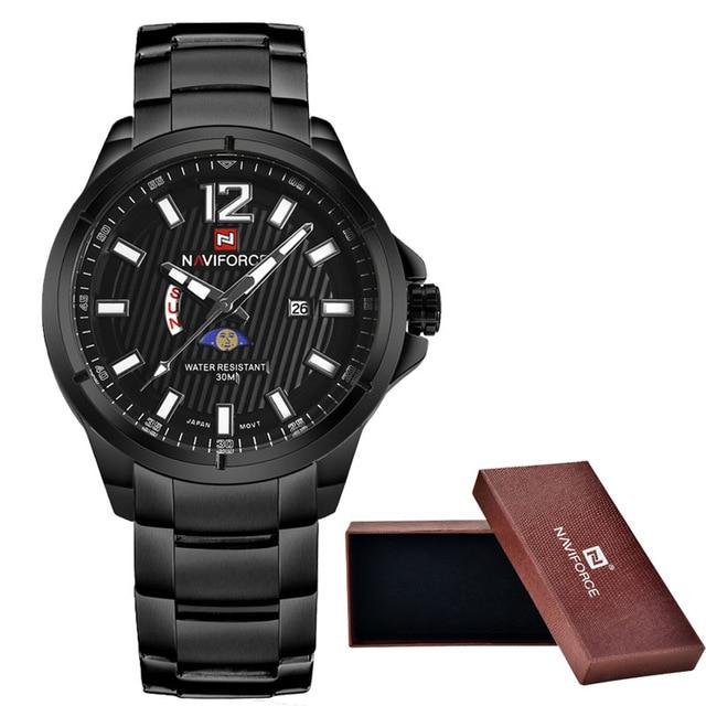 Waterproof male quartz watch NAVIFORCE 9084