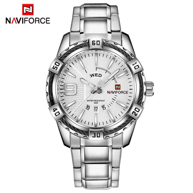 Waterproof male quartz watch NAVIFORCE 9117