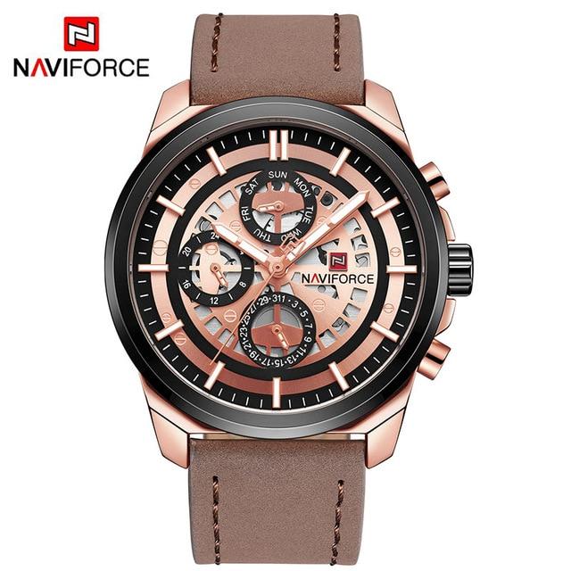 Waterproof male quartz watch NAVIFORCE 9129