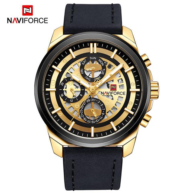 Waterproof male quartz watch NAVIFORCE 9129