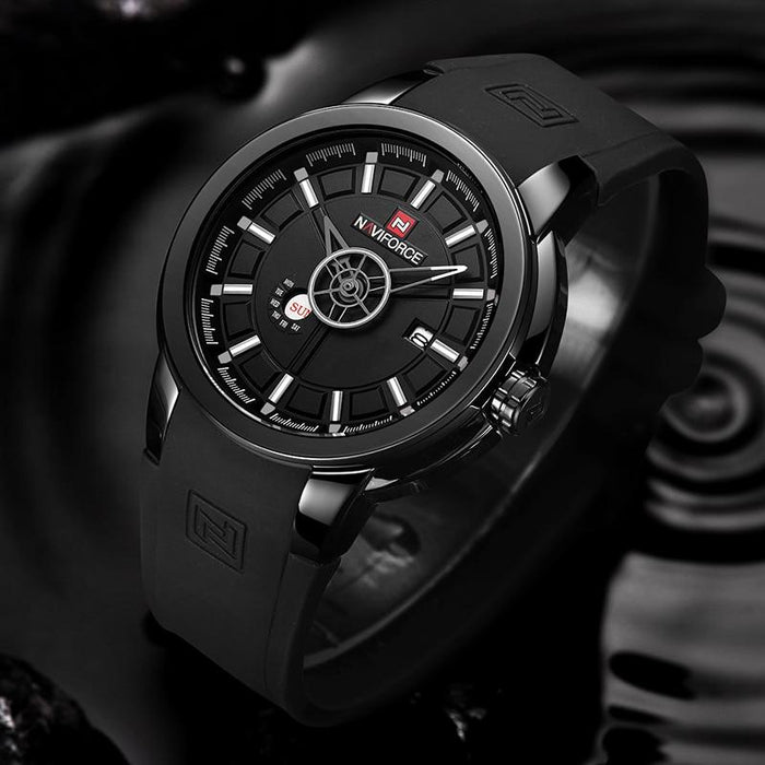 Waterproof male quartz watch NAVIFORCE 9107