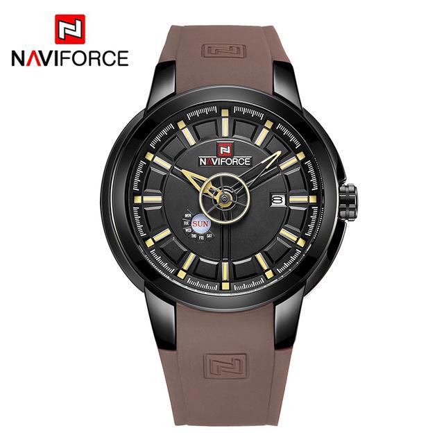 Waterproof male quartz watch NAVIFORCE 9107