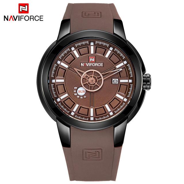 Waterproof male quartz watch NAVIFORCE 9107