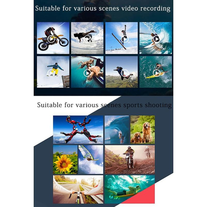 Sports Action Camera Furibee F60B accessories 4K, WiFi, 2.0 incha LCD, UHD, 8MP, 1080P / 30fps, Waterproof