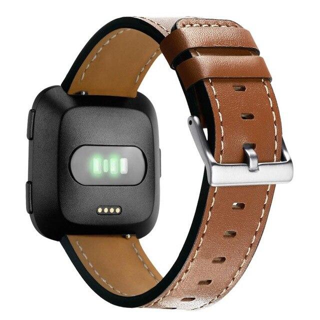 Leather strap with classic clasp Fitbit / Fitbit Versa