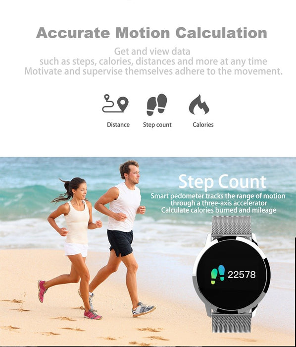 Vektros VQ8 Smart Watch, Waterproof, Sleep Monitoring, Heart Rate, Steps, Blood pressure