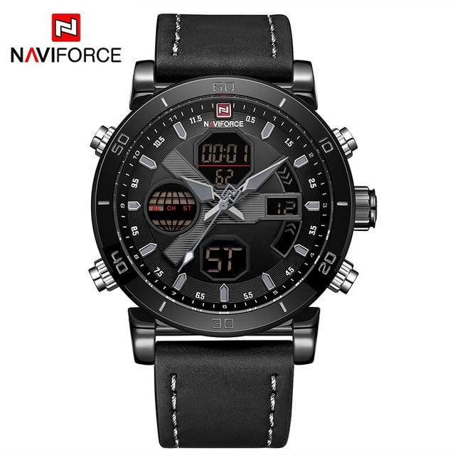 Waterproof male quartz watch NAVIFORCE 9132