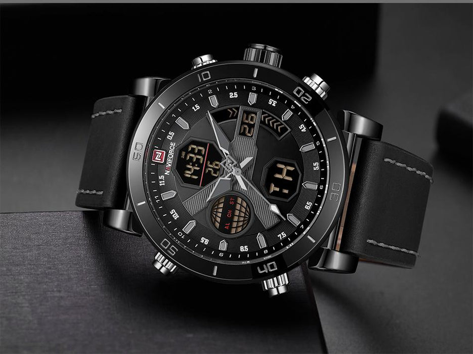 Waterproof male quartz watch NAVIFORCE 9132