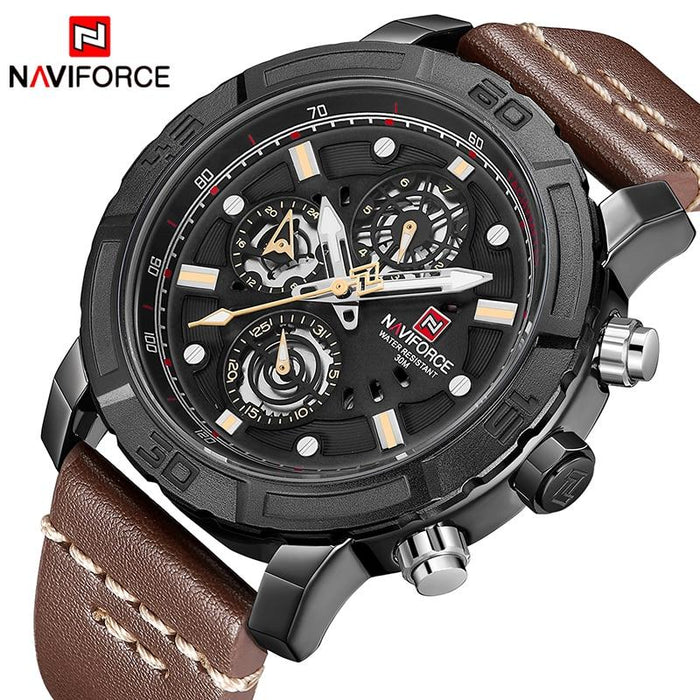 Waterproof male quartz watch NAVIFORCE 9139B