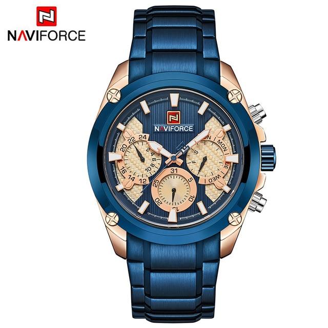 Waterproof male quartz watch NAVIFORCE 91,139