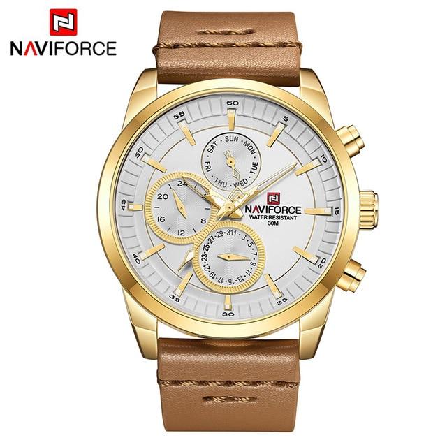 Waterproof male quartz watch NAVIFORCE 9148