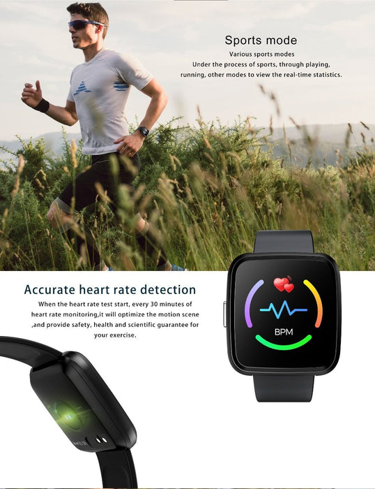 Smart fitness watch Vektros Y77 waterproof IP67 Pulse, pedometer, blood pressure