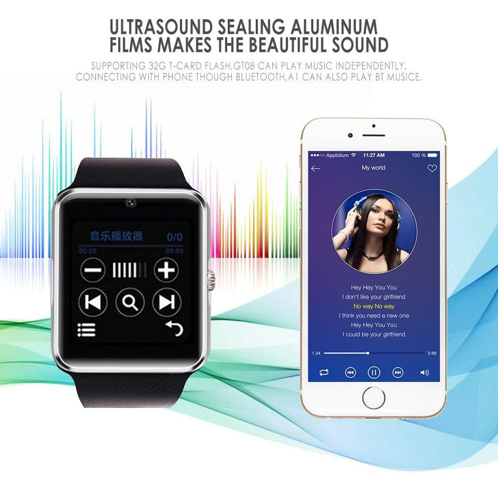 Smart watch GT08 SIM card, Bluetooth