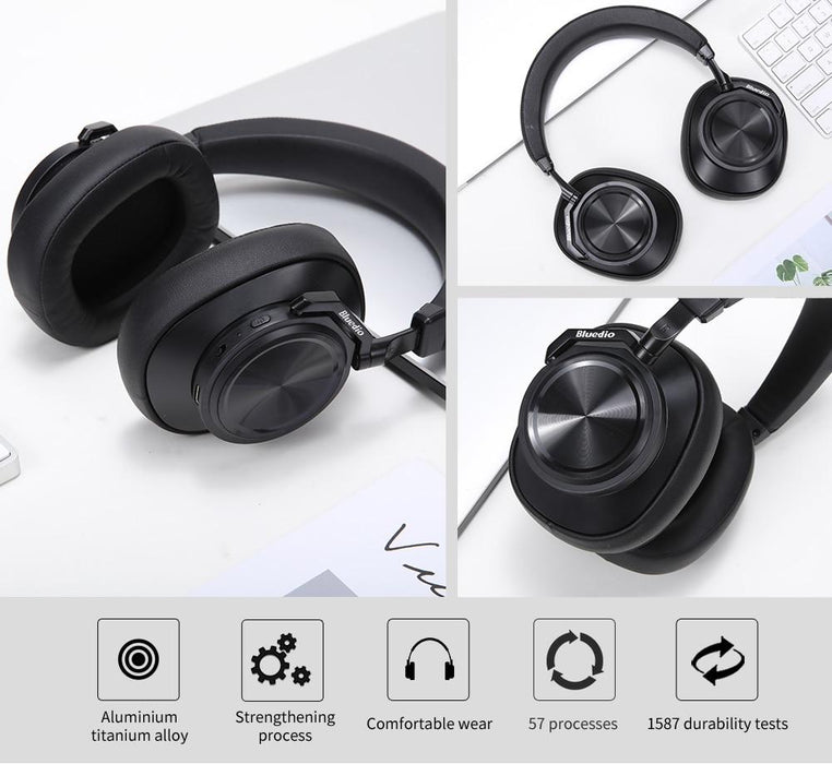 Wireless headphones Bluedio T6 Bluetooth 5.0, ANC, Foldable