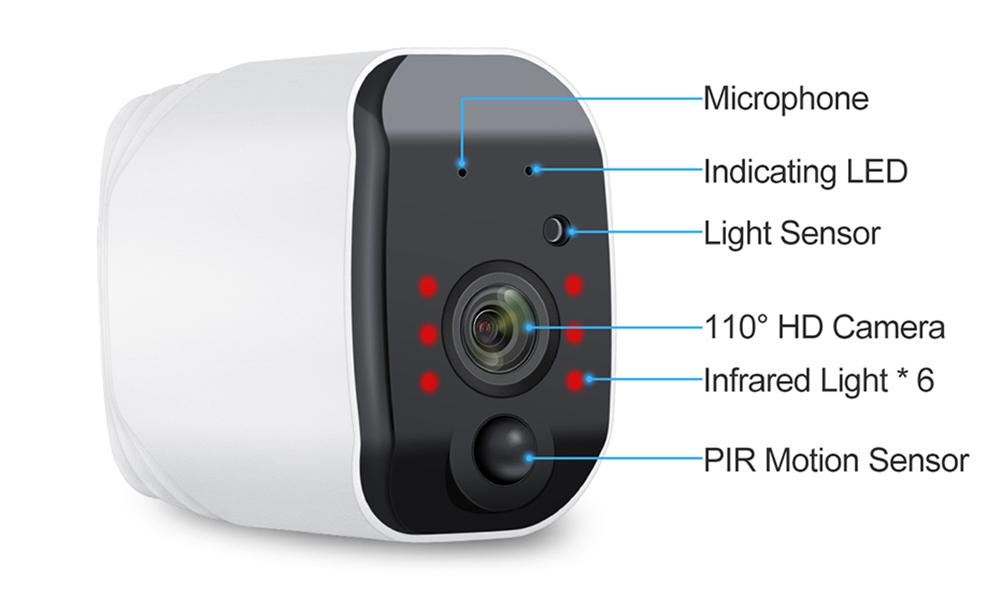 Autonomous Outdoor IP Camera 1080p HD, Jobs battery, WiFi Wireless, 2.0MP Camera