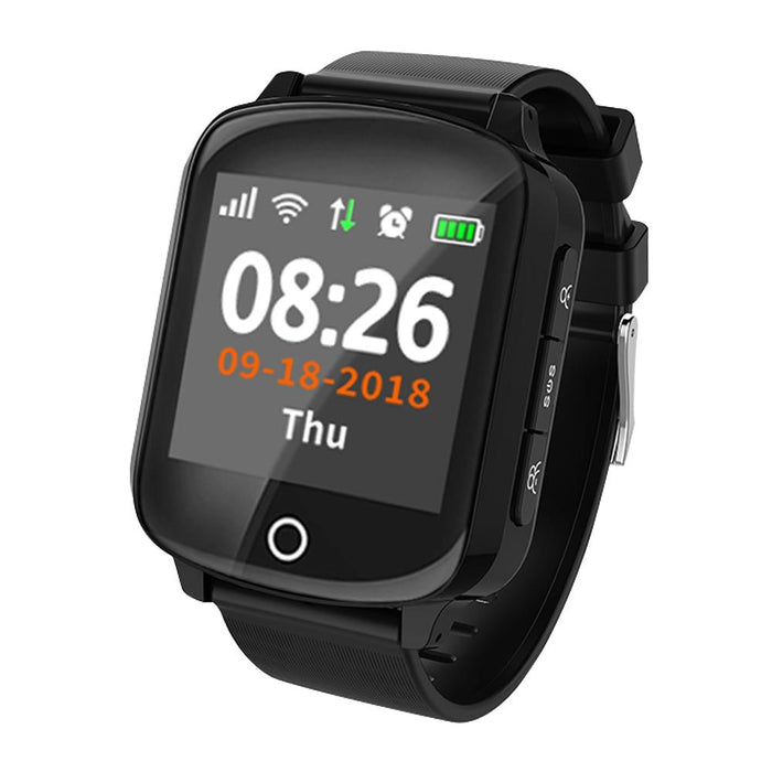 Smart watch elderly D200 screen with 1.54 '', SIM card, GPS tracking, SOS calls, pulse, blood pressure, alarm falling