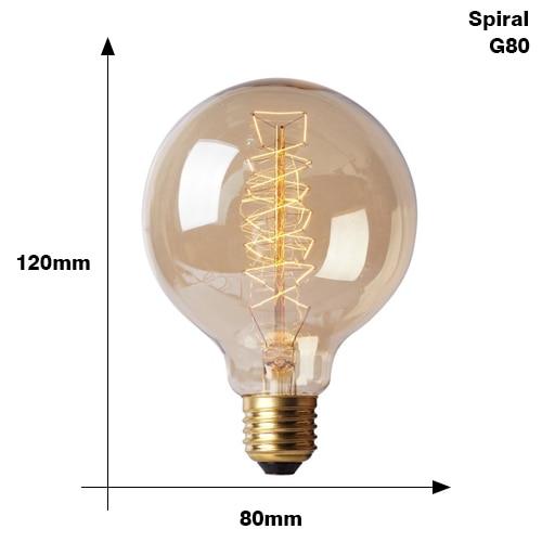 Vintage bulb Edison E27, 40W, 220V