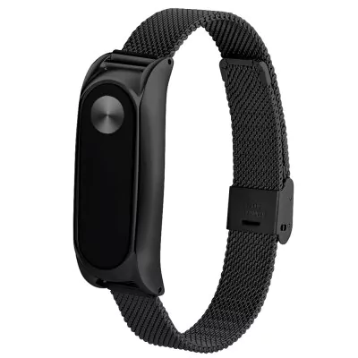 Breathable stainless steel bracelet with clasp for Xiaomi Mi Band 2