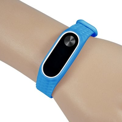 Blue white strap of thermoplastic elastomer for Xiaomi Mi Band 2